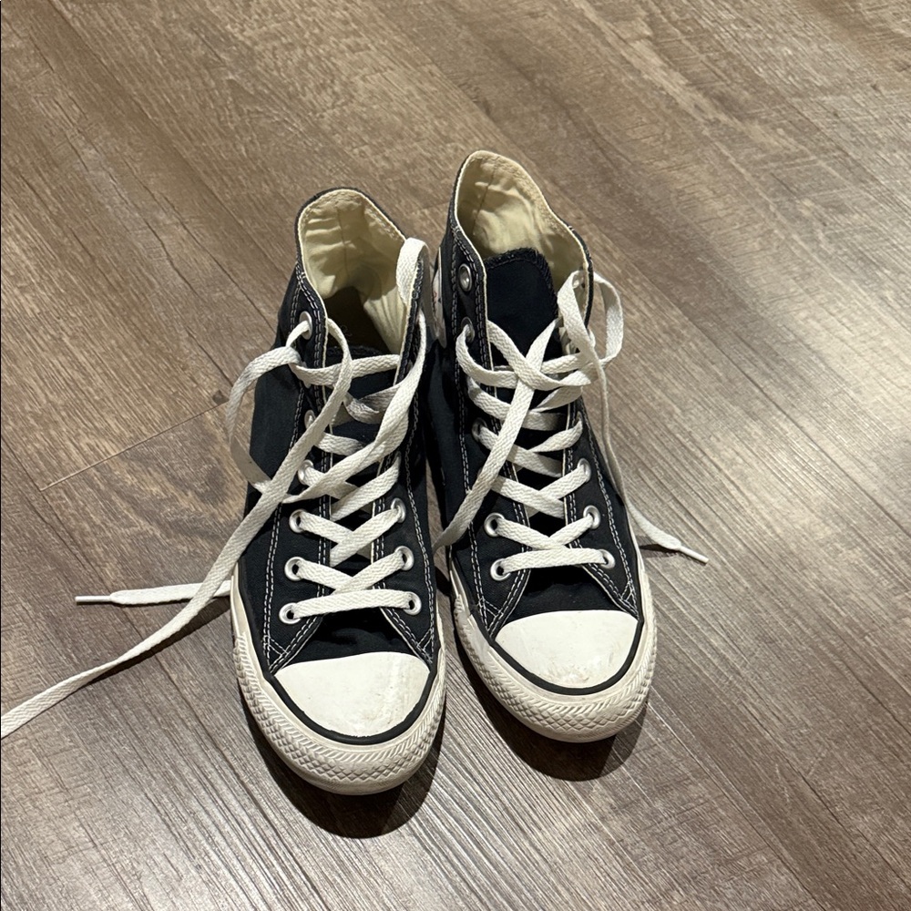 Converse Black and White High-Top Sneakers
